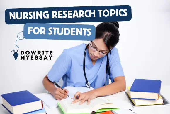 Nursing research topics featured image with evidence-based nursing research ideas for students across multiple specialties