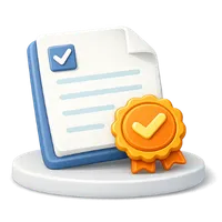 original content icon with document and badge for plagiarism free writing